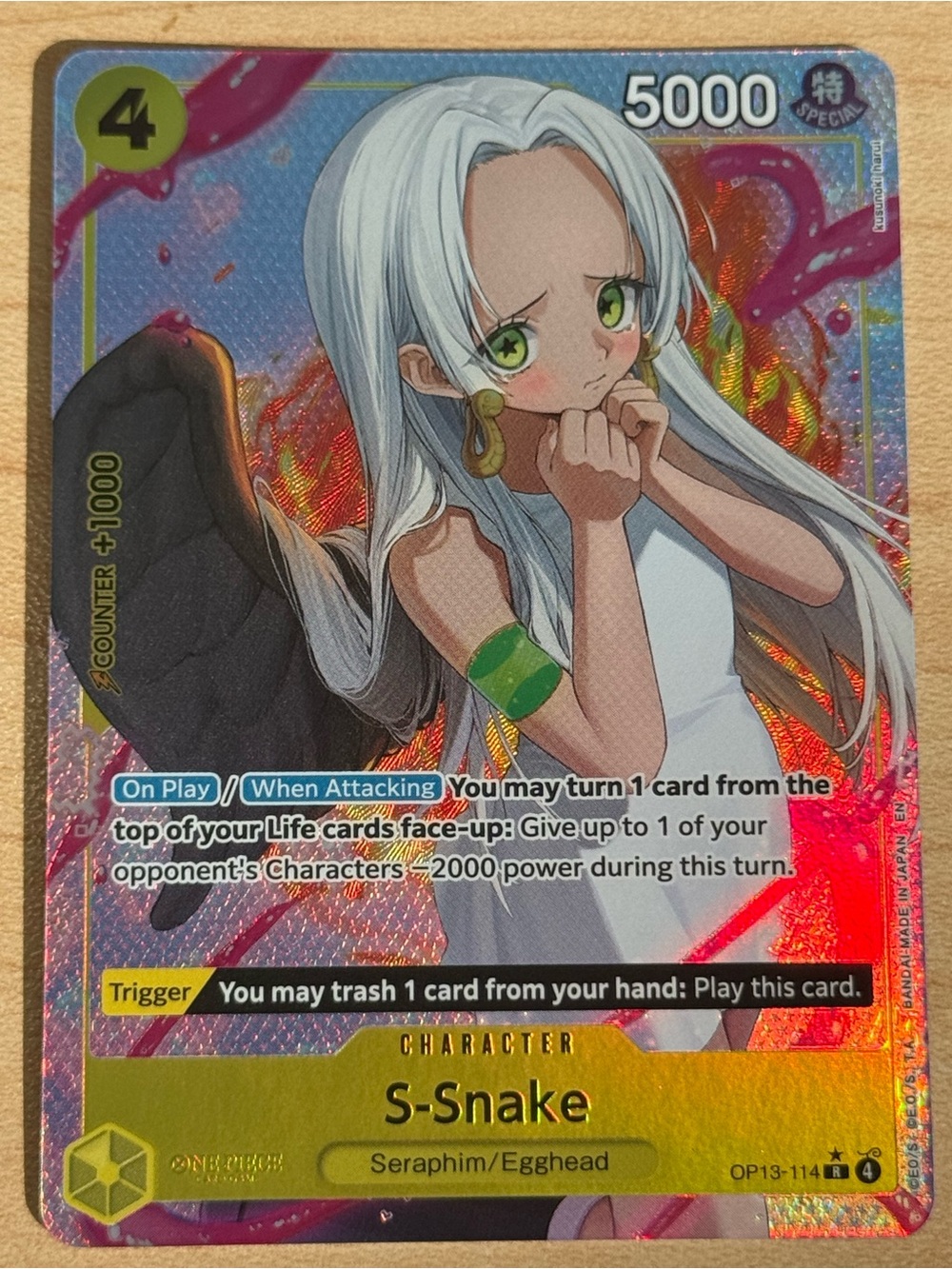 S-Snake (Alternate Art) OP13-114 Carrying on His Will Foil